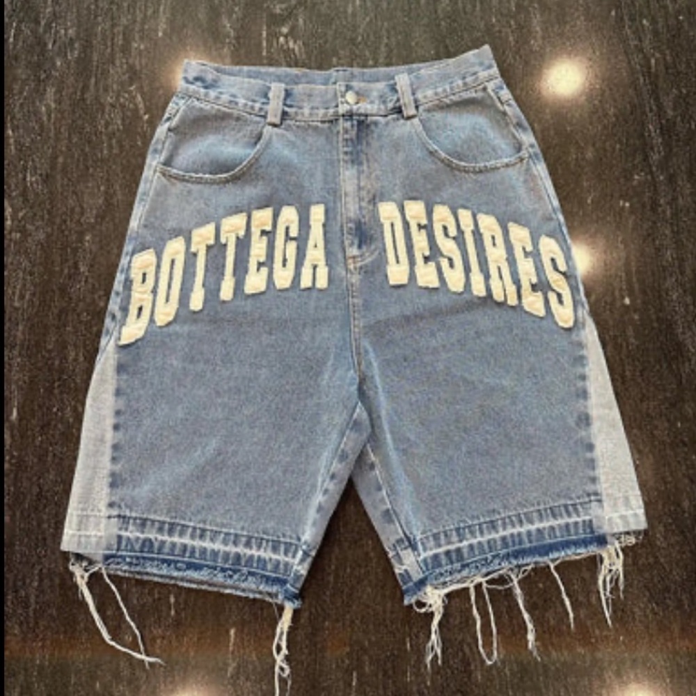 Bottega Desires Jean Denim Shorts
